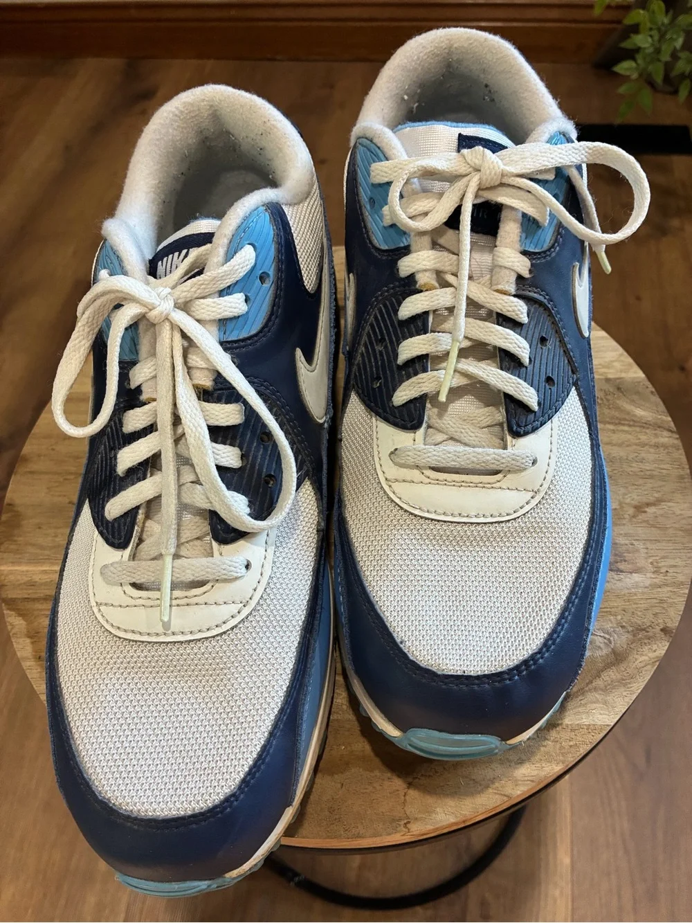 Nike Air Max Men's UNC Sneakers - White, Navy & North Carolina Blue